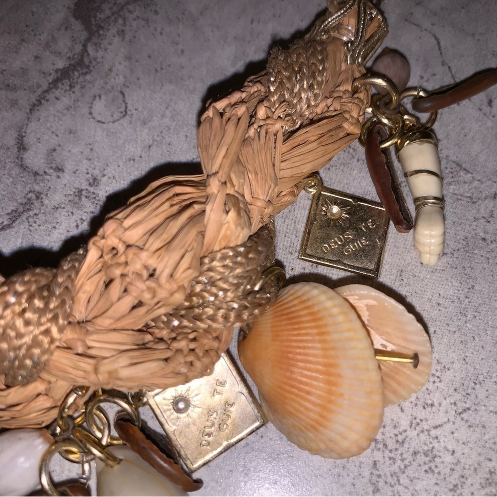 Vintage Unique Woven Vintage Handmade Choker Charm Necklace Maximalism Art Rare - Picture 3 of 12